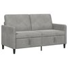 vidaXL Sofa med opbevaring Lysegr&aring; 152 x 78 x 87 cm Polyester