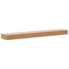 vidaXL H&oslash;jbed Lys Brun 582 x 100 x 36 cm Galvaniseret st&aring;l
