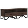 vidaXL tv-bord 122x34x41 cm konstrueret tr&aelig; brun egetr&aelig;sfarve