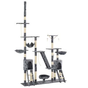 vidaXL kradsetr&aelig; til katte med sisal-kradsestolper 230-250 cm poteprint gr&aring;