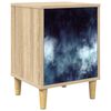 vidaXL Natskab RAALTE Sonoma-eg 36 x 33 x 50 cm Konstrueret tr&aelig;