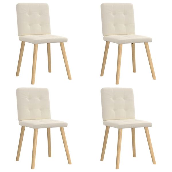 vidaXL spisebordsstole 4 stk. linned