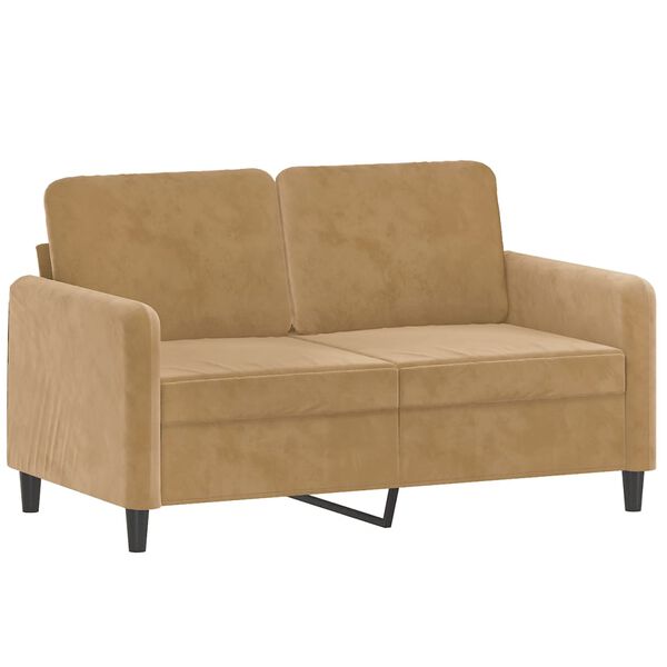 vidaXL 2-personers sofa 120 cm fl&oslash;jl brun