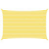 vidaXL Solskygge sejl Gul og Hvid 4,5 &times; 3 m 100% polyester Oxford