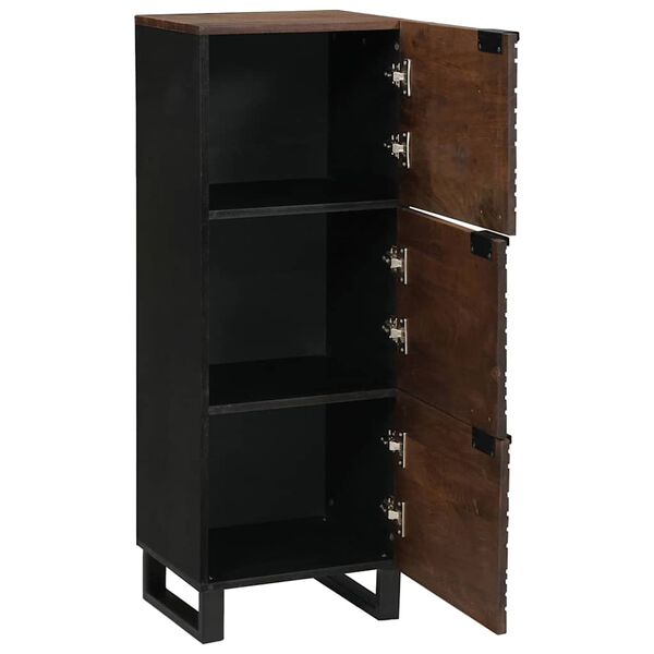 vidaXL Highboard Brun 40 x 33 x 110 cm Massivt mangotr&aelig;