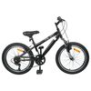 vidaXL Mountainbike 20 tommer 6-hastighed til 5-8 &aring;r gamle Sort