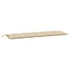 vidaXL hynde til haveb&aelig;nk 180x50x7 cm oxfordstof beige