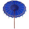 vidaXL Balinesisk Parasol Bl&aring; 215 x 215 x 260 cm