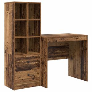 vidaXL Bord Gammelt tr&aelig; 125,5 x 50 x 127 cm 2 stk.