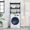 vidaXL Vaskemaskinehylde Sort 0ak 67 x 25 x 163 cm Konstrueret tr&aelig;