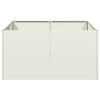 vidaXL plantekasse 80x80x40 cm koldvalset st&aring;l hvid