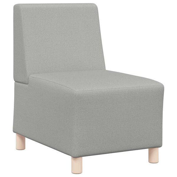 vidaXL Modulsofa enhed uden arme 2 pcs Skygr&aring; 55 x 74 x 82 cm Stof