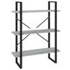 vidaXL bogreol 80x30x105 cm konstrueret tr&aelig; gr&aring; sonoma-eg