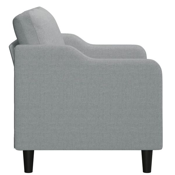 vidaXL 2-personers sofa 120 cm stof lysegr&aring;