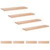 vidaXL Trappetrin 8 stk. 120 x 25 x 2 cm Naturfarvet Solid b&oslash;g