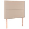 vidaXL sengegavl Cappuccino 80x5x118/128 cm kunstl&aelig;der
