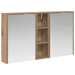 vidaXL Badev&aelig;relsesskabs&aelig;t 3 pcs 106 x 16 x 62,5 cm Konstrueret tr&aelig;