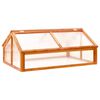 vidaXL drivhus 114x80x50 cm fyrretr&aelig; brun
