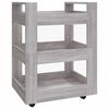 vidaXL k&oslash;kkenvogn 60x45x80 cm konstrueret tr&aelig; gr&aring; sonoma-eg