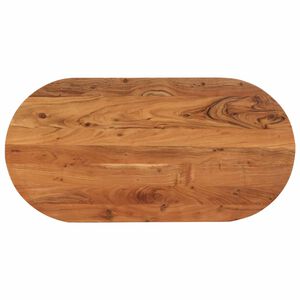 vidaXL bordplade 80x40x2,5 cm oval massivt akacietr&aelig;