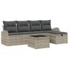 vidaXL Sofa S&aelig;t 6 stk. Lysegr&aring; polyrattan