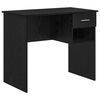 vidaXL Bord Sort eg Konstrueret tr&aelig; 90 x 49 x 75 cm