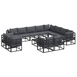 vidaXL Havesofa Sæt med pude 13 pcs