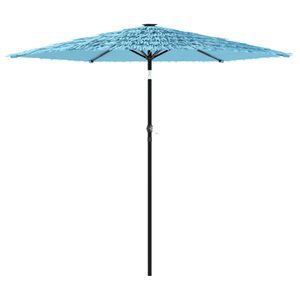 vidaXL parasol med st&aring;lstang 223x223x213 cm bl&aring;