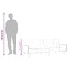 vidaXL 2-personers sovesofa fløjl blå