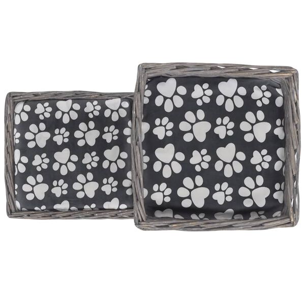 vidaXL katteseng/kradsetræ med hynde pileflet slotsdesign