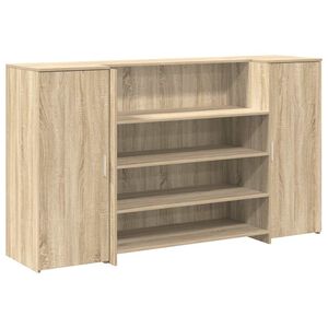 vidaXL receptionsskranke 180x50x103,5 cm konstrueret tr&aelig; sonoma-eg