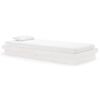 vidaXL sengeramme 90x200 cm massivt tr&aelig; hvid