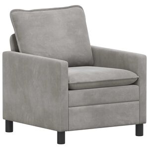 vidaXL Sofa Lysegr&aring; 76 x 81 x 87,5 cm Fl&oslash;jl