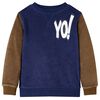 Sweatshirt til b&oslash;rn str. 116 marinebl&aring;