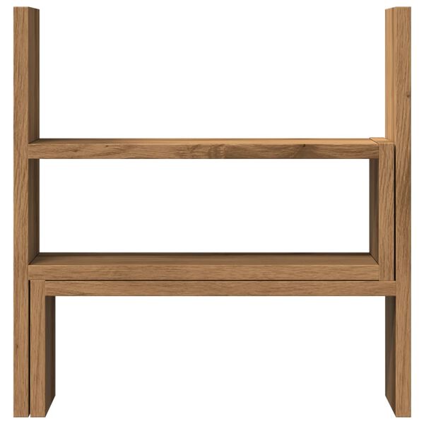 vidaXL hylde til skrivebord 40x17x41 cm konstrueret træ kunsteg