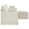 vidaXL Sofa Creme 198 x 134 x 80 cm Fl&oslash;jl