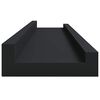 vidaXL gallerihylder 2 stk. 60x9x3 cm MDF sort