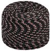 vidaXL Multifunktionelt universaltov 10 mm 25 m Sort og r&oslash;d PP