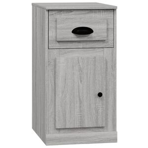 vidaXL skuffeskab 40x50x75 cm konstrueret tr&aelig; gr&aring; sonoma-eg