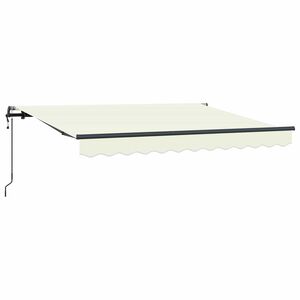 vidaXL Udtr&aelig;kkelig markise Creme 250 x 200 cm Stof