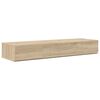 vidaXL Studiobord Sonoma-eg 130 x 40 x 19,5 cm Konstrueret tr&aelig;
