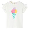 T-shirt til b&oslash;rn str. 128 ecrufarvet