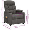 vidaXL eldrevet massagestol stof mørkegrå