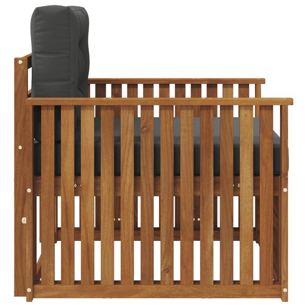 vidaXL Udend&oslash;rs sofagruppe Soli Akacietr&aelig; og polyester Naturfarvet