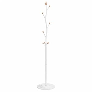 vidaXL stumtjener 177 cm pulverlakeret jern hvid