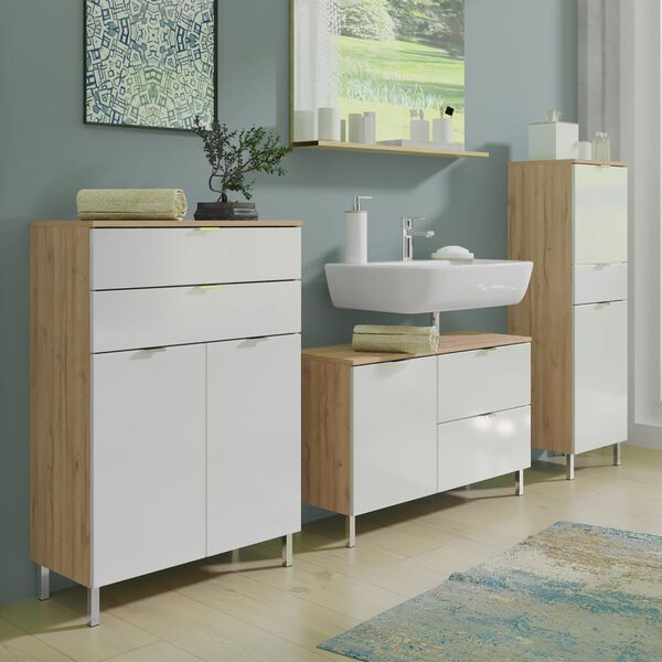 Germania badev&aelig;relsesskab GW-Mauresa 34x80x56 cm grandson-eg og hvid