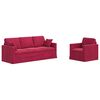 vidaXL Sofa 2 pcs Vinr&oslash;d 198 x 78 x 80 cm Fl&oslash;jl