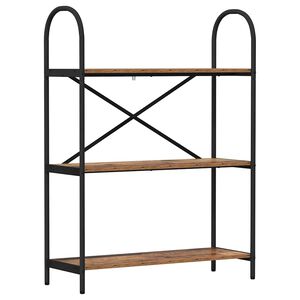 vidaXL Bogreol 3 niveauer 80 x 30 x 109 cm Konstrueret tr&aelig; Gammelt tr&aelig;