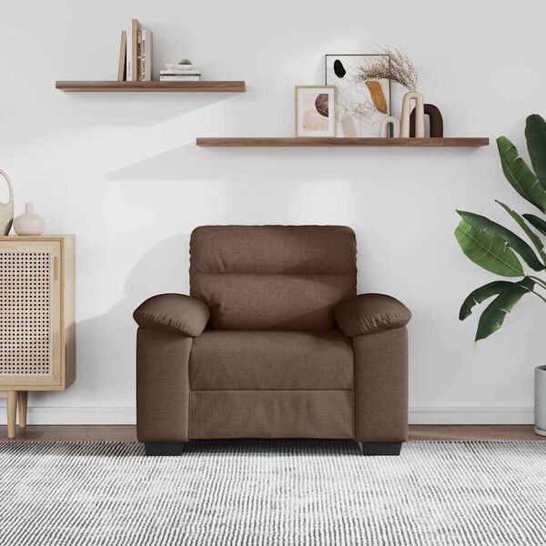 vidaXL l&aelig;nestol 100x81x84 cm stof brun