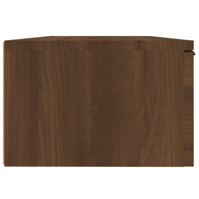 vidaXL vægskab 68x30x20 cm konstrueret træ brun egetræsfarve